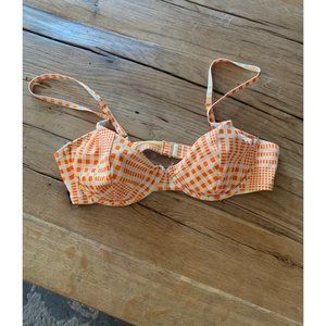 Urban outfitters UO checkered Bikini Top out from under M